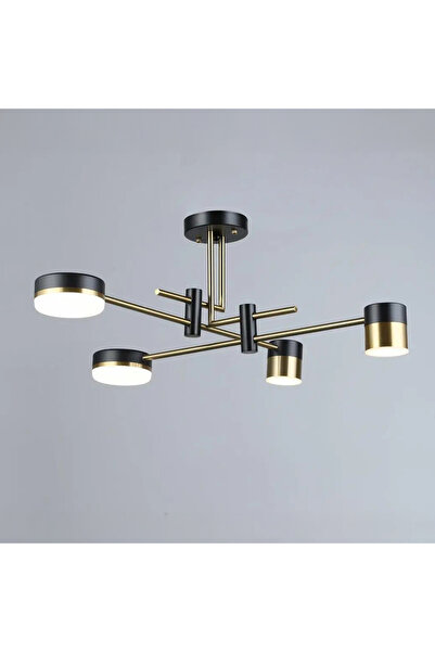 ALC-Shop Πολυέλαιος LED Palius 48W Μαύρος, 4 βραχίονες