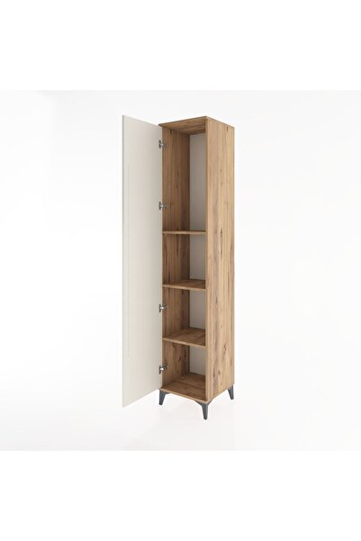 Dienni Hyperion Dolap 3 Raflı Tek Kapaklı 44x44x221 Çam-Aytaşı