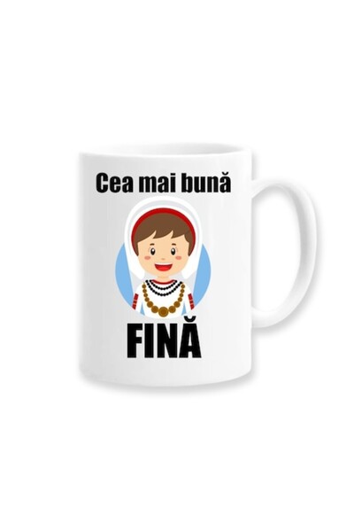 OEM Cană personalizată pentru fină cu mesajul „Cea mai bună fină”, Betaprint,...