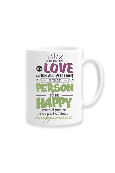 OEM Cană personalizată cu mesajul: „Știi că e dragoste când tot ce îți doreșt...