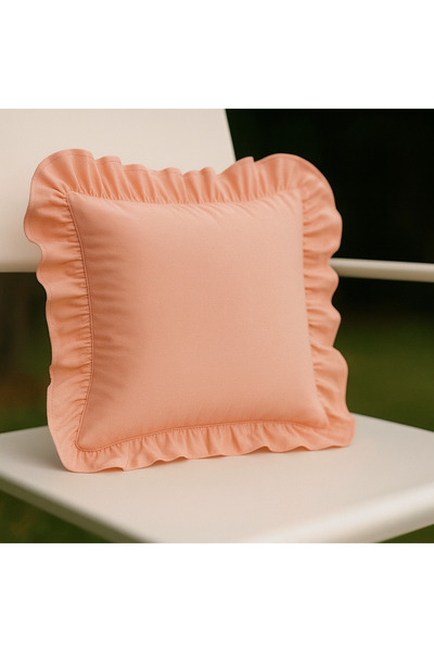 Belomia Home Collection Διακοσμητικό κάλυμμα μαξιλαριού με βολάν – 43x43 εκ. ...