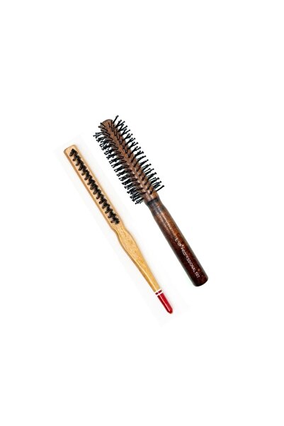 Store 503 and 690 Professional Fireproof Set Bun Hair Brush - Pack of 2