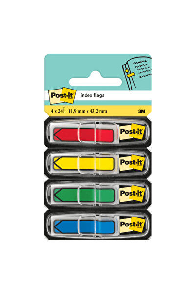 3M Săgeată din plastic Post-It Index, 4 culori