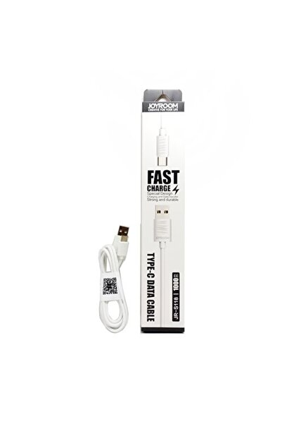 Joyroom Cablu USB Tip C cu încărcare rapidă 1 m Alb