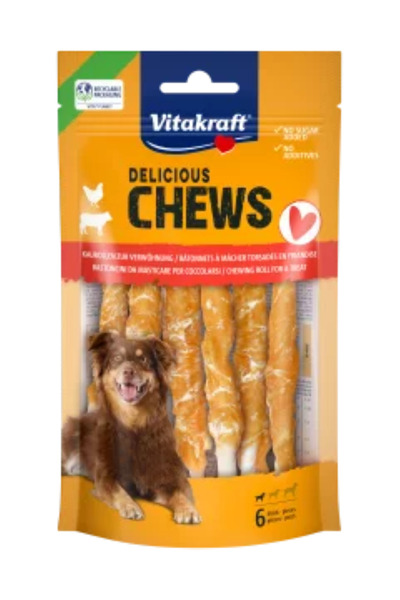 Vitakraft CHEWS deli, rolls, chicken, S, 6 pcs,DOG