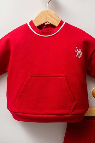 U.S. Polo Assn. Kids U.S. Polo Assn Usb2738 Baby Girl 2-Piece Set