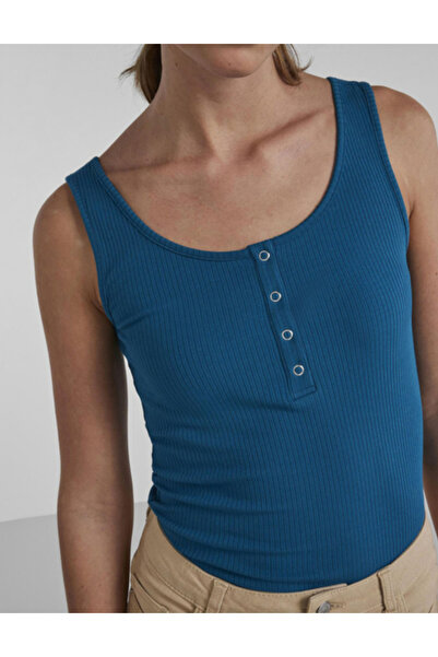 PIECES tank top, blue