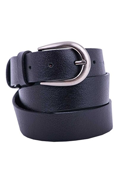 TORO NERO Women's Leather Belt Black Middle - ToroNero