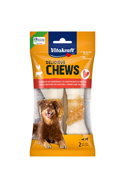 Vitakraft DELI CHEWS Chewable Knots with Chicken, Medium