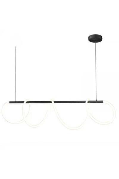 ALC-Shop Πολυέλαιος LED με τηλεχειριστήριο Divino, 24W, με ρύθμιση φωτεινότητας, 4000K, Μαύρος