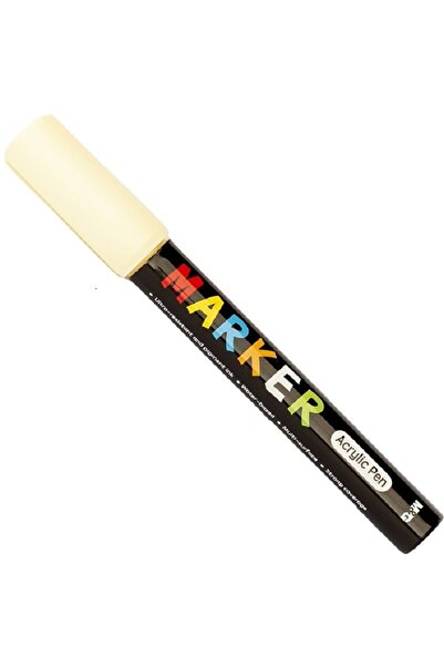 M&G Online Acrylic paint marker, round tip, 2mm, Naples yellow, M&G