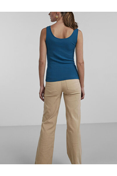 PIECES tank top, blue