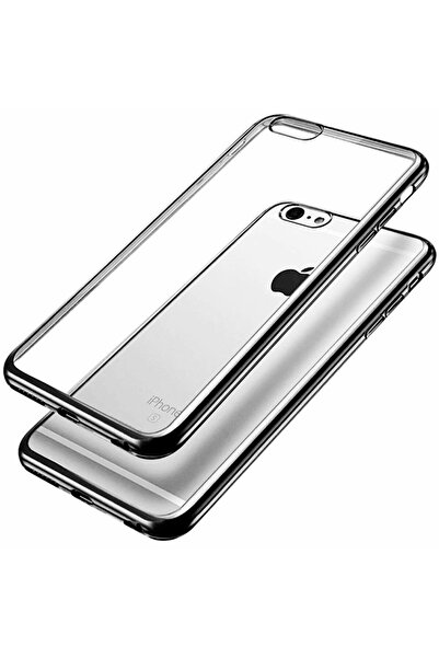 Apple Калъф за iPhone 5/5S с черен метален бъмпер, прозрачен TPU