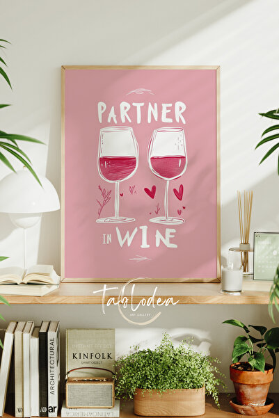 tablodea Poster înrămat cu tematică vin și pahare Pinterest TD Tablou decorat...