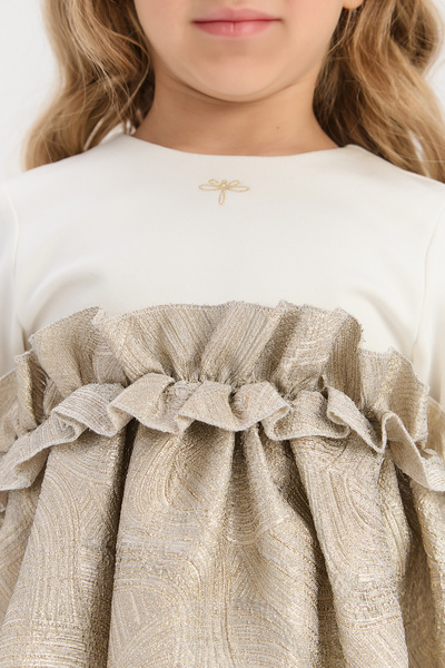 Tyess Girl Gold Dress