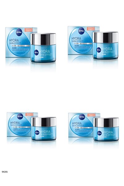 NIVEA 94201 Hydra Skin Effect Moisturizing Gel Cream 4 Pieces