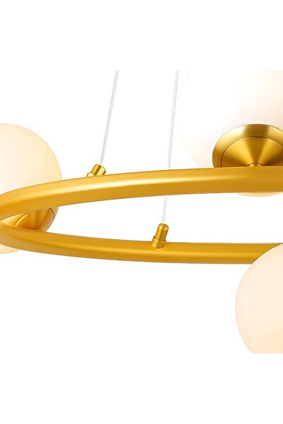 ALC-Shop Πολυέλαιος Roberto, 5x G9, Χρυσός, Μέταλλο, Ρυθμιζόμενο Ύψος