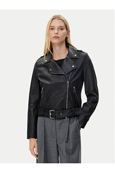 BOSS Women's Leather jacket 50510964 Black