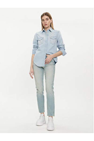 WRANGLER Γυναικείο Τζιν Πουκάμισο 112351961 Μπλε