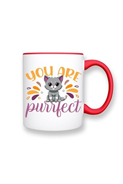 OEM Cană personalizată cu mesajul „Ești perfectă”, Betaprint, albă cu interio...