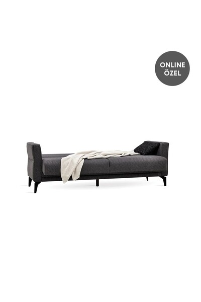 Enza Home Forte Plus 3'lü Yataklı Koltuk - Gri