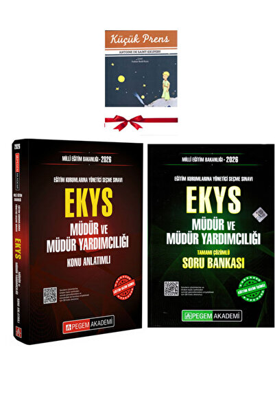 Pegem Akademi Yayıncılık 2026 MEB EKYS Müdür ve Müdür Yardımcılığı Konu Anlat...