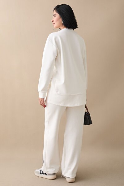 InStyle White Suit with Label Detail
