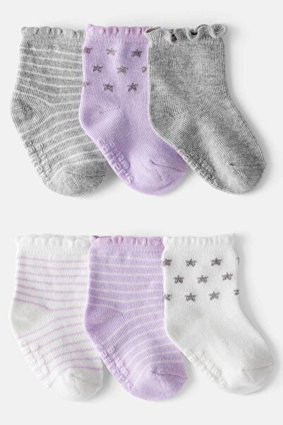 Carter's Baby Girl Patterned 6-Piece Socks