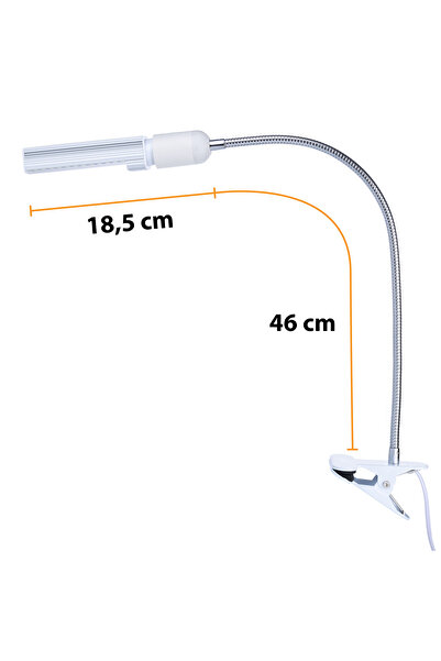 Rosfix Microscope Illuminator 60xLED 20W | Gooseneck 46cm, Clamp Attachment