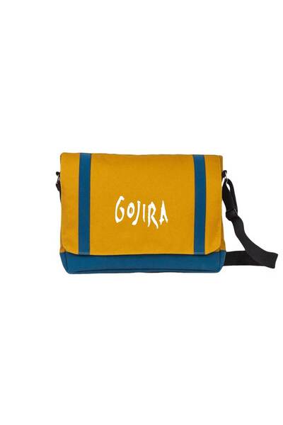 CrowsGate Gojira Logo Messenger Bag Yellow Color