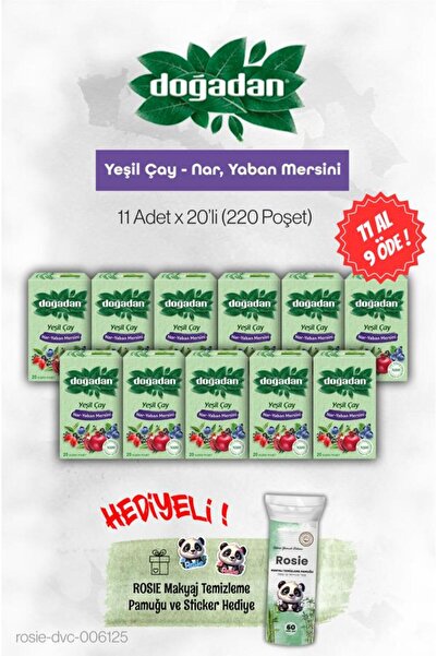 Doğadan شاي أخضر بالرمان والتوت البري اشترِ 11 واحصل على 9 وروزي
