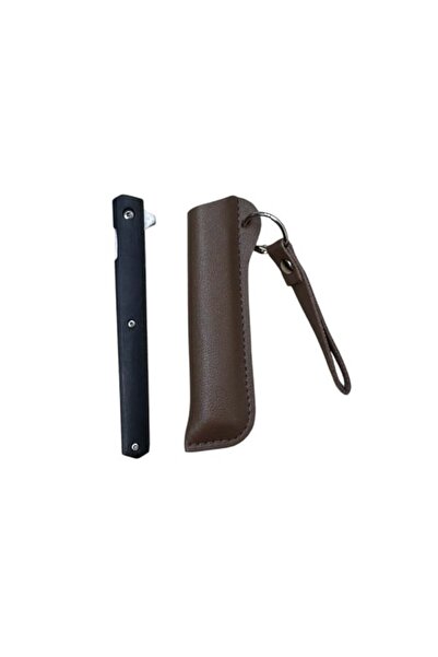 KAVI ONE Manual Knife with Leather Sheath GR 99 KAVI ONE, Black