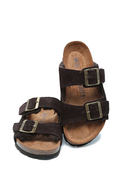 Kifidis K15121Sd Soft Step Women's Suede Leather Sabo Cork Slippers 36-41