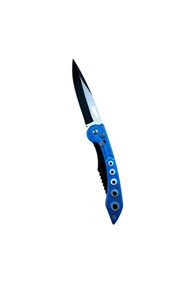 KAVI ONE Automatic Folding Knife BlueSteel HP 017, Carbon Steel Blade 9 cm