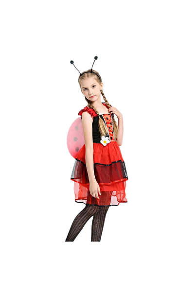 KidMania Costum de buburuză cu accesorii pentru fete 5-6 ani 116 cm
