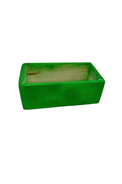 OEM Cutie din lemn verde lucrată manual 19x7x7cm