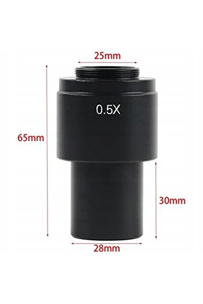 Rosfix Reductor 0.5X C-Mount 25mm | Compatibil cu ODM-180X | Lentilă Optică
