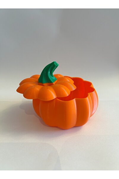 Atlas Lab Halloween Balkabağı Kase – Kapaklı Organizer Kutu – 3D Baskı