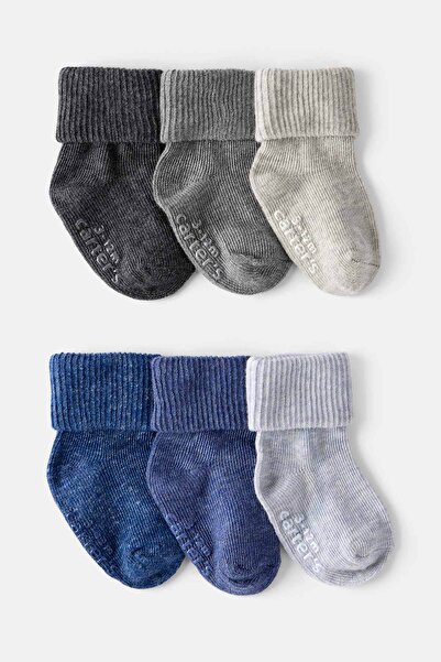 Carter's Baby Boy Patterned 6-Piece Socks