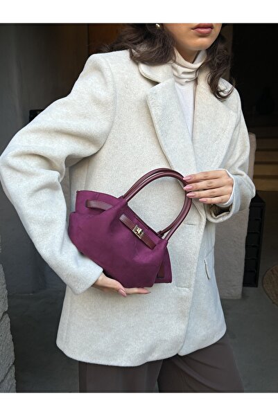 HONEY BAG Vudi Burgundy Women's Handbag with Special Lock Accessory