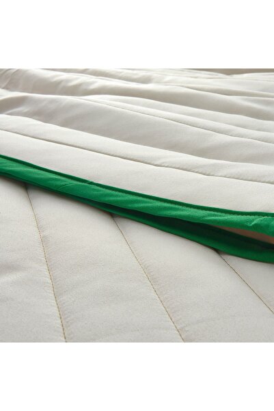 IKEA yatak örtüsü, beyaz-bej, 160x250 cm