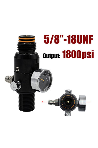 Choice5 5-8 1800psi HPA 4500psi Cylinder Air Tank Regulator Valve Mountain Do...