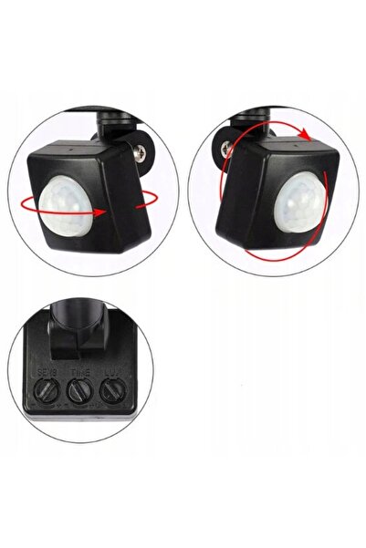 Rosfix Senzor Mișcare PIR 230V M10x1 | Detecție 6m 120° | 100W, Reglabil