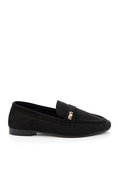 Bambi Siyah Kadın Loafer Ayakkabı K01688011672