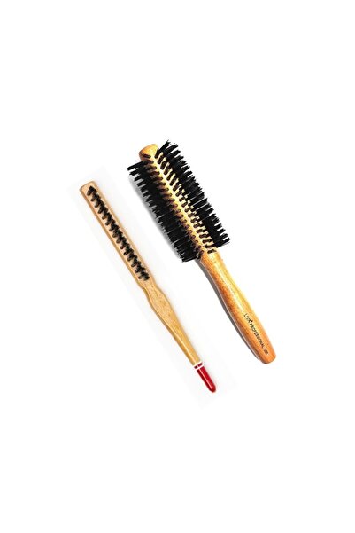 Store 506 and 690 Professional Fireproof Set Bun Hair Brush - Pack of 2