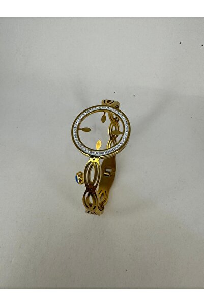 Romea Paslanmaz Çelik Yarımlık Kelepçe, Yarım Altın Takılan Hediyelik Kelepçe...