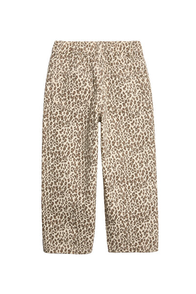 Marks & Spencer Denim Leopar Desenli Jean (2-10 Yaş)