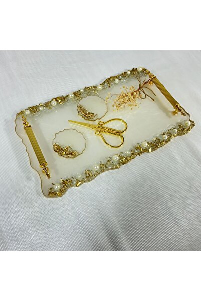 Demet Art Studio Reçineye Hayat Veriyoruz El Yapımı 21 x 35 Cm. Epoksi Dalgal...