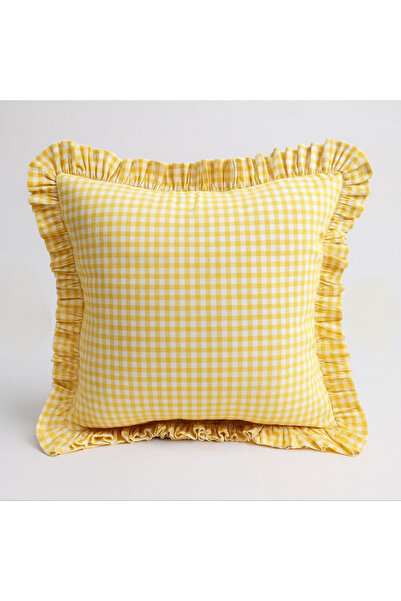 Belomia Home Collection Κάλυμμα μαξιλαριού με βολάν με διπλό σχέδιο πουέτικαρ...