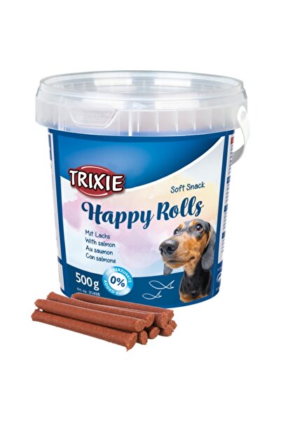 Trixie Recompense Pentru Caini, Soft Happy, Rulouri Cu Somon, 500 g, 31498